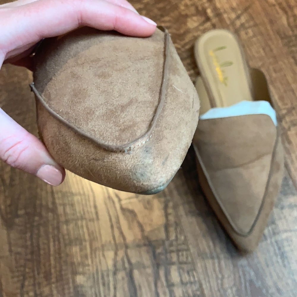 Lulu’s Nude Mules - Picture 2 of 4